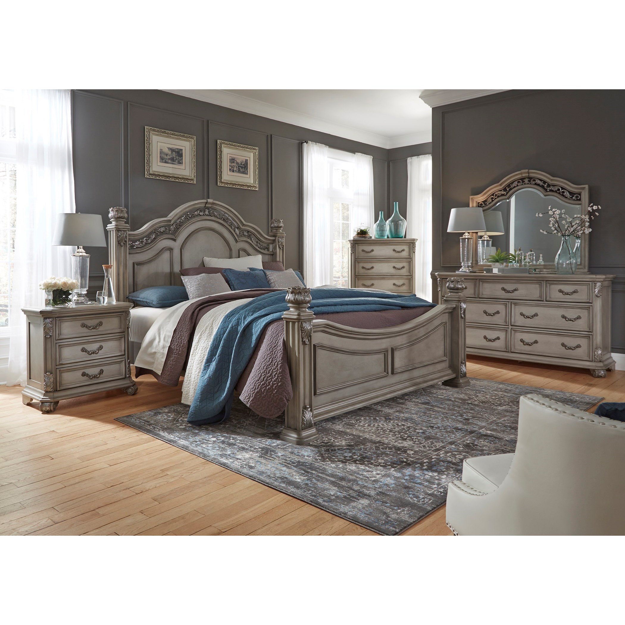 Liberty Furniture Messina Estates Bedroom 537BRQPSDMCN Queen Bedroom